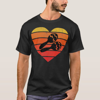 I Love Cuban Maracas Percussion T-Shirt