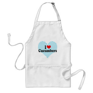 I Love Cucumbers Standard Apron