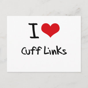I love Cuff Links Postcard