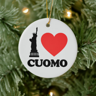 I Love Cuomo   Statue of Liberty Ceramic Ornament
