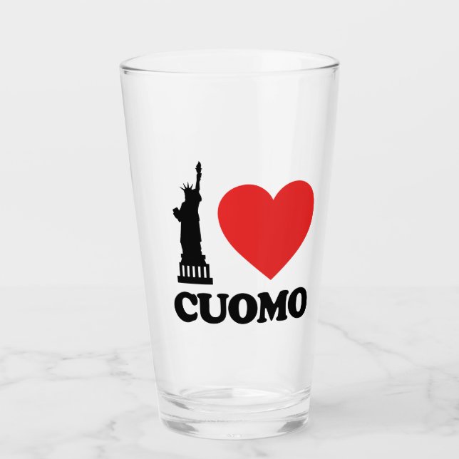 I Love Cuomo | Statue of Liberty Glass (Front)