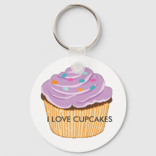 I LOVE CUPCAKES KEY RING