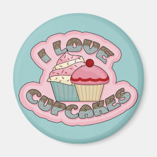 I Love Cupcakes Magnet