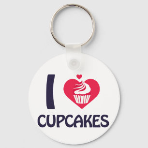 I love Cupcakes T-Shirt Key Ring