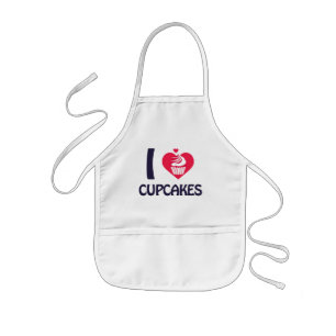 I love Cupcakes T-Shirt Kids Apron