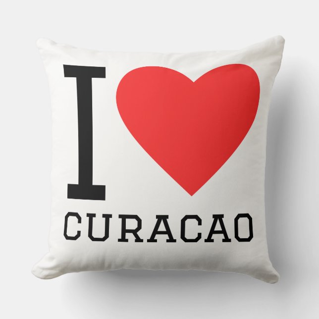 I love curaçao  cushion (Front)