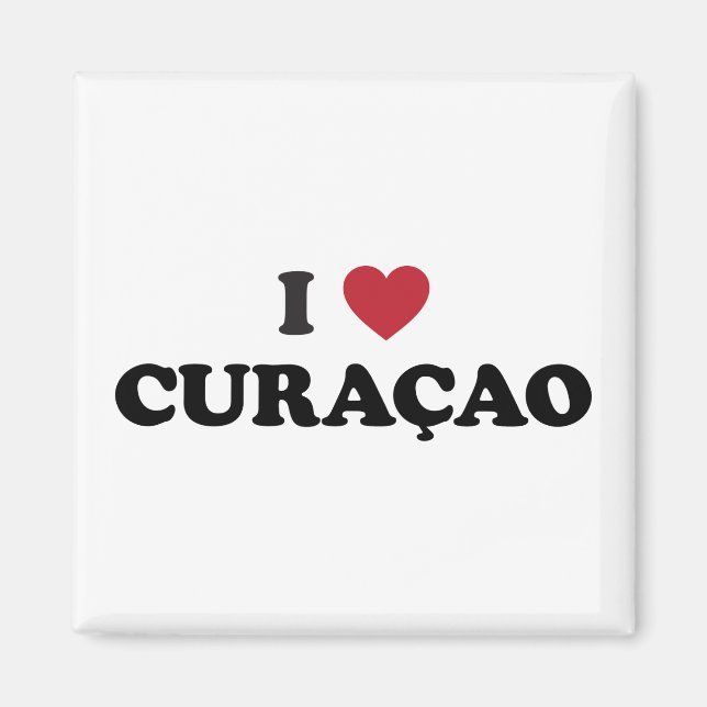 I Love Curaçao Magnet (Front)