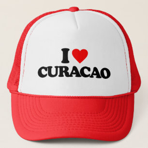 I LOVE CURACAO TRUCKER HAT