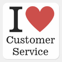 I ❤️ Love Customer Service STICKER