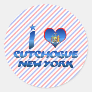 I love Cutchogue, New York Classic Round Sticker