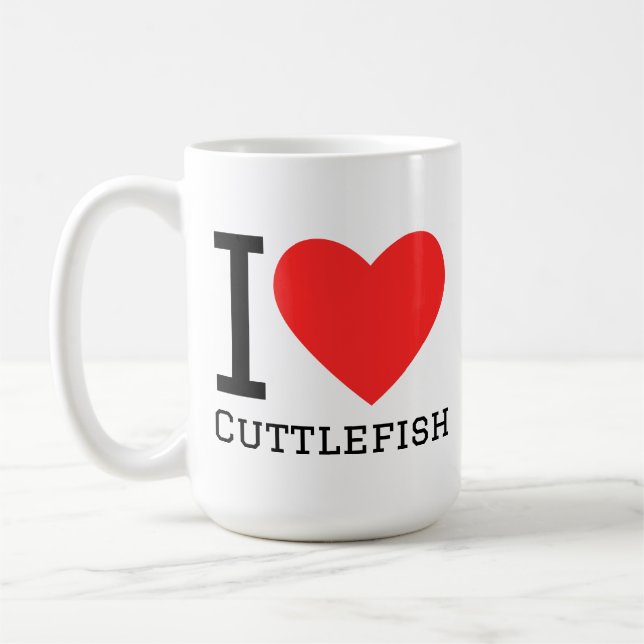 I love cuttlefish coffee mug (Left)