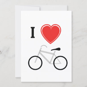 I Love Cycling Invitation