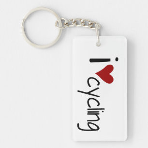 I Love Cycling Key-chain Key Ring
