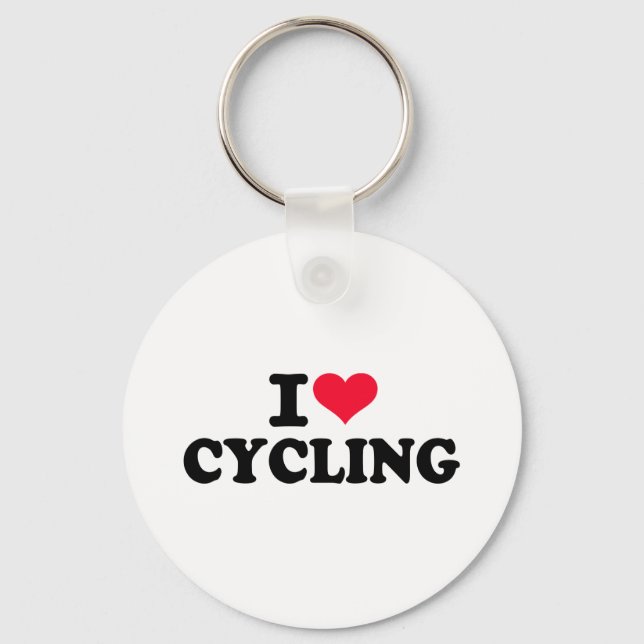 I love cycling key ring (Front)