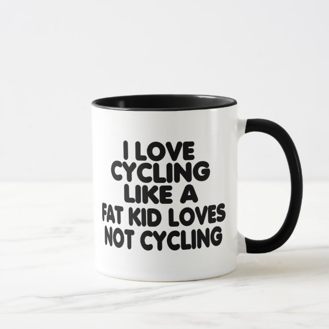 I Love Cycling Mug (Right)