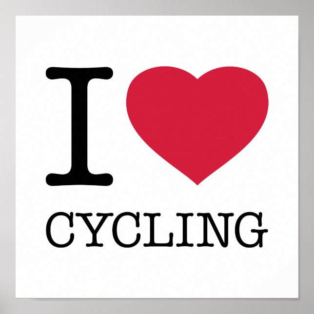 I LOVE CYCLING POSTER (Front)