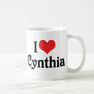 I Love Cynthia Coffee Mug