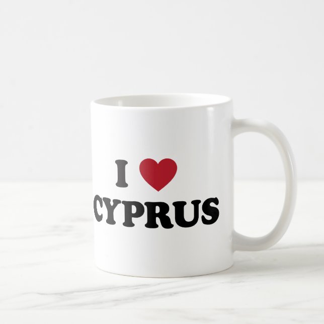 I Love Cyprus Coffee Mug (Right)