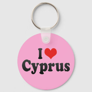 I Love Cyprus Key Ring