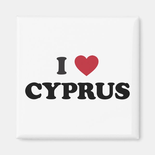 I Love Cyprus Magnet (Front)