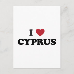 I Love Cyprus Postcard