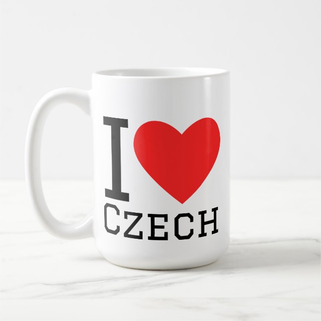 I love czech coffee mug (Left)