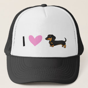 I Love Dachshunds (smooth coat) Trucker Hat