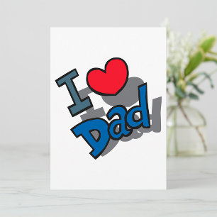 I Love Dad Invitation