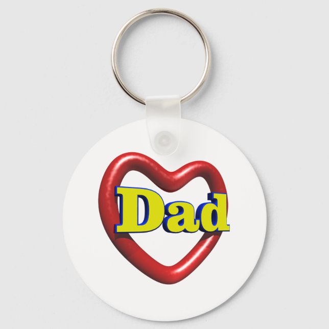 I Love Dad Key Ring (Front)