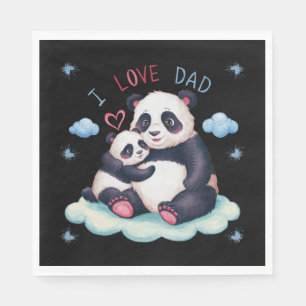 I Love Dad Napkin