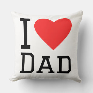 I love dad square sticker cushion