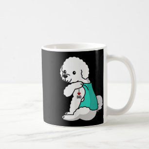 I Love Dad Tattoo Bichon Frise Father Dog  Coffee Mug