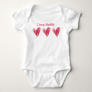 I Love Daddy Baby Bodysuit