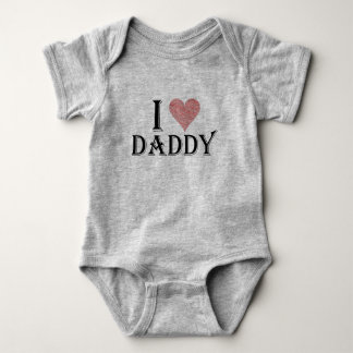 I love daddy fathers day gifts baby bodysuit