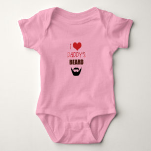 I LOVE DADDY'S BEARD BABY BODYSUIT