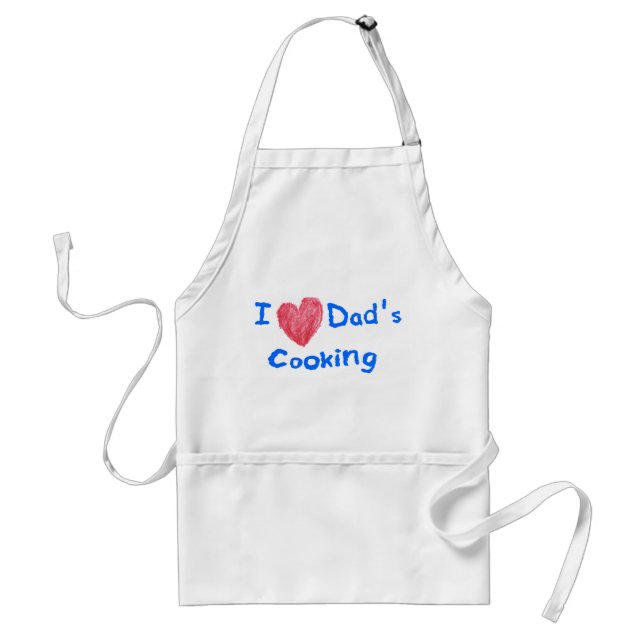 I LOVE DADS COOKING - DADS IN THE KITCHEN APRON (Front)