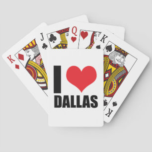 I love Dallas Playing Cards