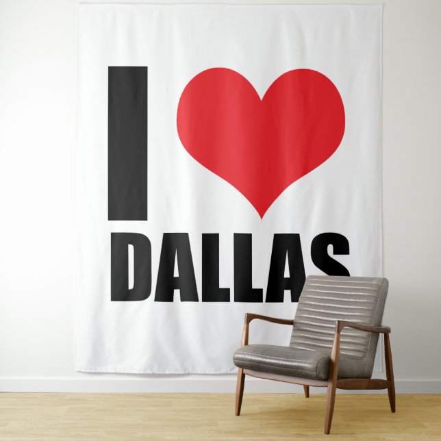 I love Dallas Tapestry (In Situ)