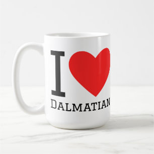 I love dalmatian  coffee mug