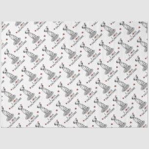I Love Dalmatians (black 1) Hearts Cute Tissue Paper