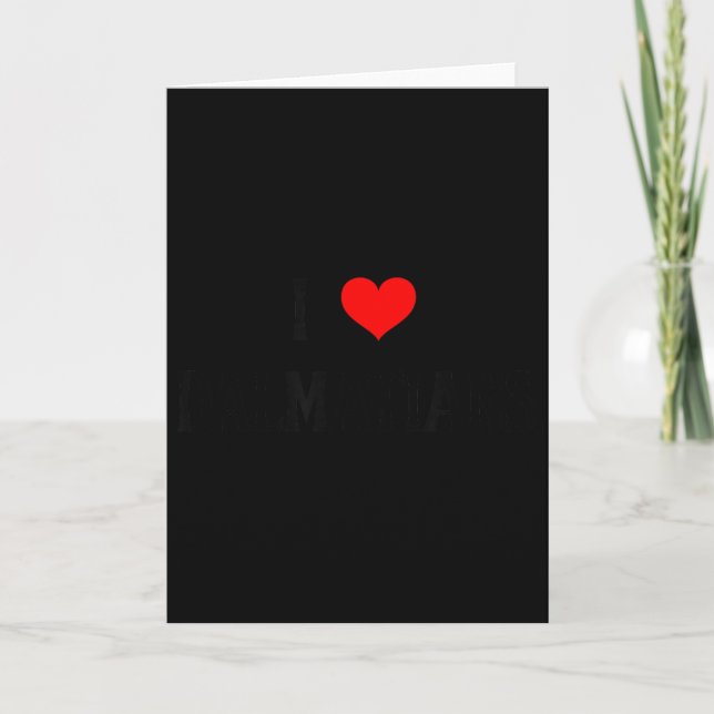 I Love Dalmatians I Heart Dalmatians Dog Lover Pet Card (Front)