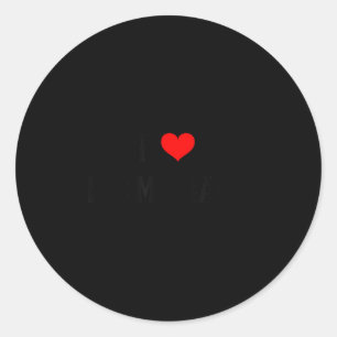 I Love Dalmatians I Heart Dalmatians Dog Lover Pet Classic Round Sticker