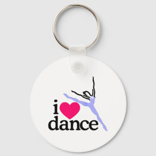 I LOVE Dance Key Ring