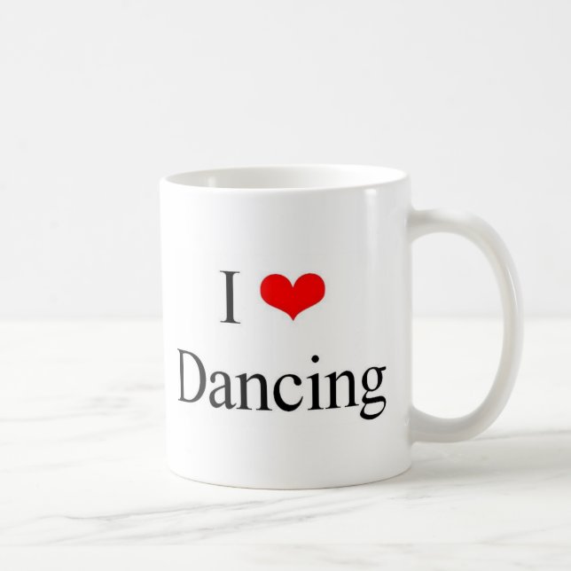 I Love Dancing Coffee Mug (Right)