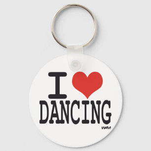 I love dancing key ring