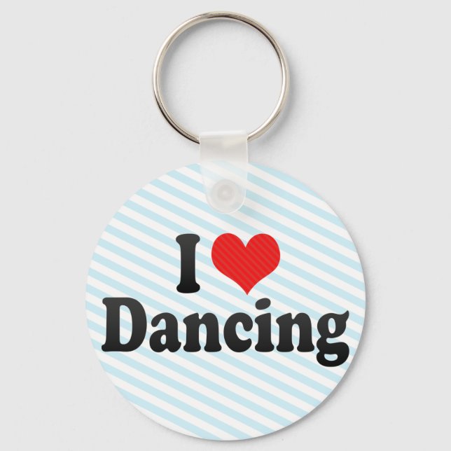 I Love Dancing Key Ring (Front)