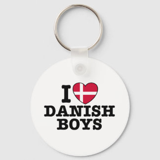 I Love Danish Boys Key Ring