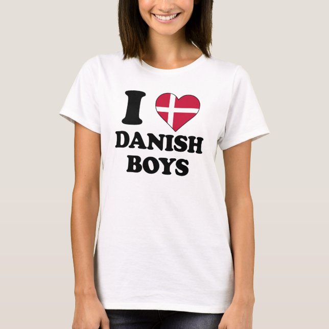 I love Danish Boys T-Shirt (Front)