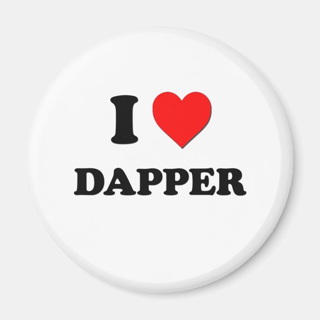 I Love Dapper Magnet (Front)
