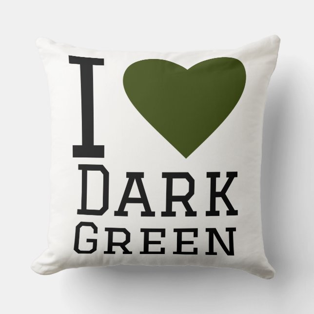 I love dark green cushion (Front)